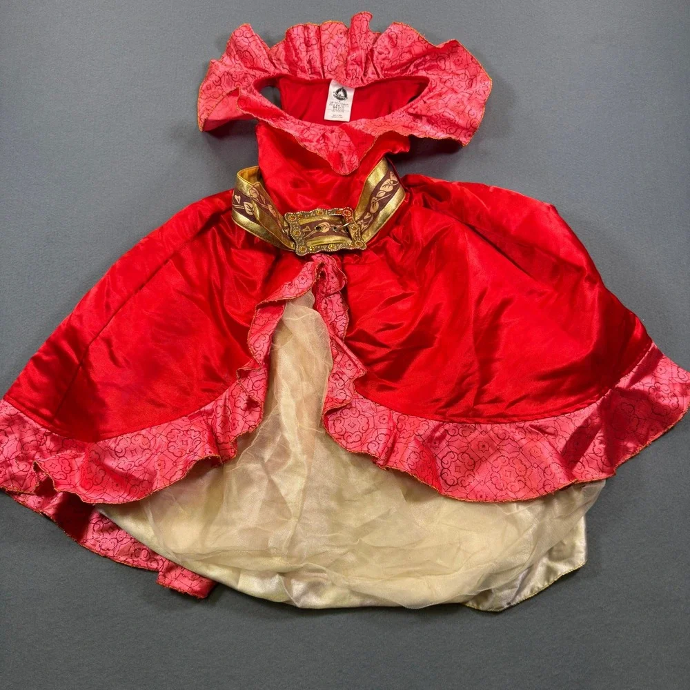 Disney Store Elena of Avalor Adventure Costume Dress Red Girls Size 4